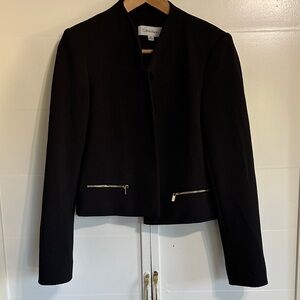 Calvin Klein Textured Black Blazer